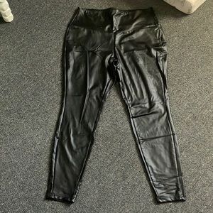 Leather leggings from Sheins.